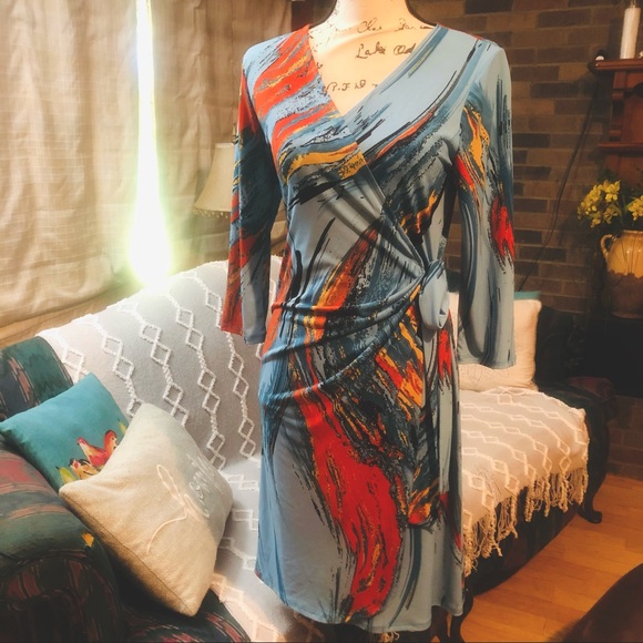 THE PERFECT FAUX WRAP DRESS - Picture 1 of 8